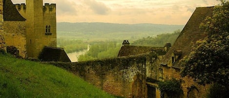 View of the Dordogne River--La Maisonnette is the cottage pictured on the right