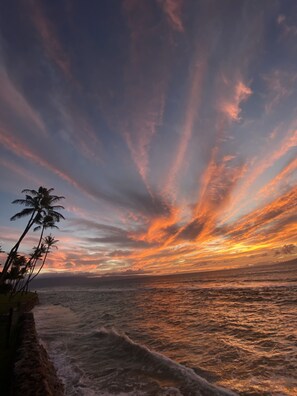 Another epic sunset from our resort.