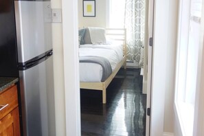 Kitchen adjacent to the bedroom on the top floor 