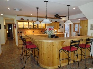 Kitchen, well stocked