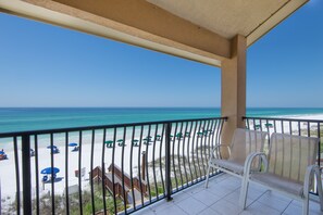 How's this for a view!  Sunsets are amazing from this end-unit balcony.