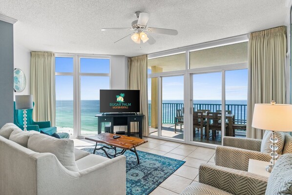 Open living area with beautiful views.