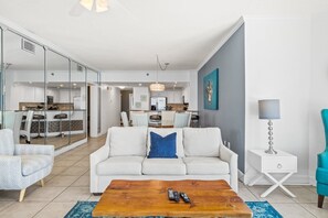 Open living area with beautiful views.