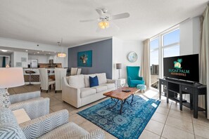 Open living area with beautiful views.