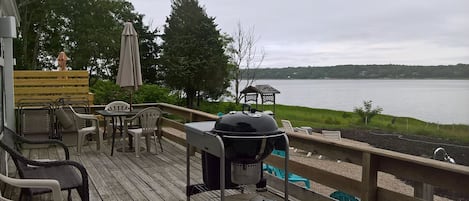 from the deck facing the inlet