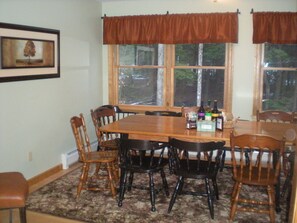 Separate Dining Room with Seating for Twelve.