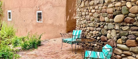 One of several terraces that belong to the house
