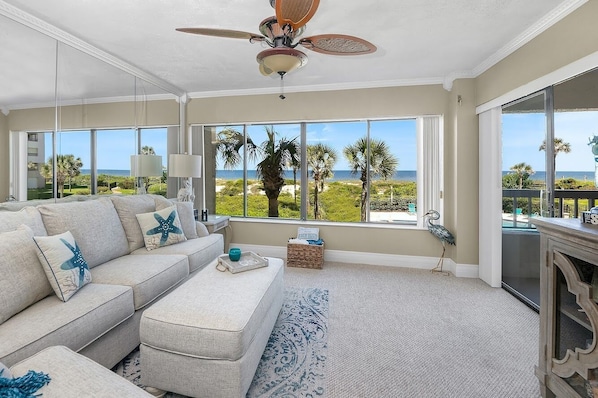 Your view from the living room