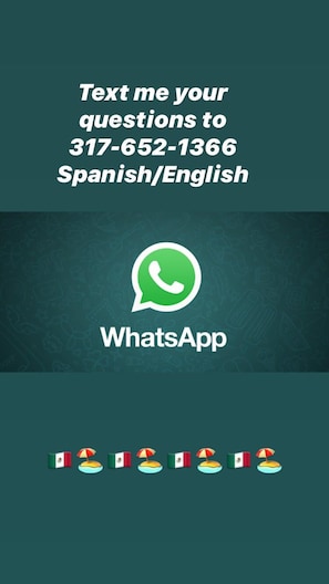 Questions? Send me a text  317-652-1366  I’ll answer Fast! Rapidísimo 😁🇲🇽🏖 