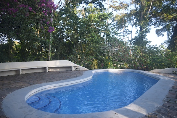 Pool view from entrance