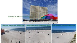 Location, Location, Location!  Right on the beach, fantastic views!