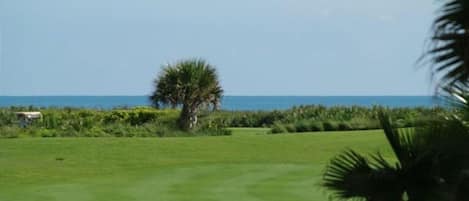 Patio View- 8th hole of Championship Golf  Course and Ocean