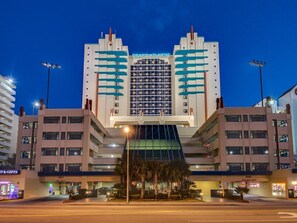 Front View of Grand Atlantic with Parking Garage attached
