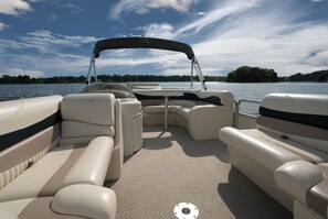 Rent a top-of-the-line in Pontoon Boats our 20 ft. "Bennington"