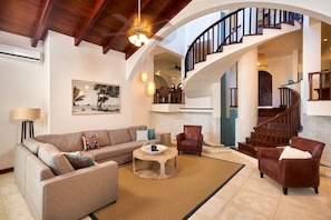 Light and airy living room.  Sonos sound system, WiFi and Sony Smart TV.