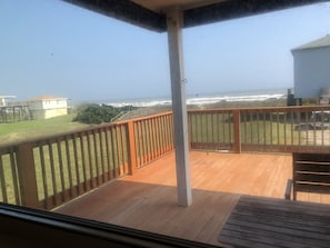 Great view of waves from the Kitchen window!