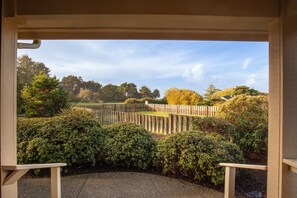 Fenced yard for your family pets.


