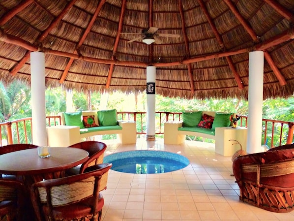 The Palapa is the delight of the Casita Celestial.  It is inviting.  And cooling