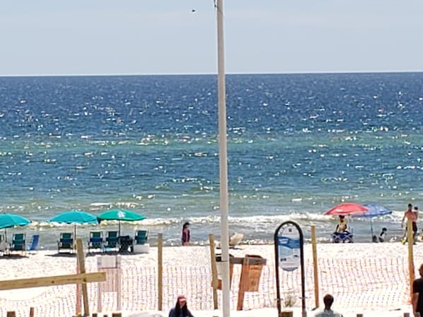 Our beautiful beach and our views from condo