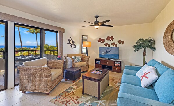 Living room with Ocean View