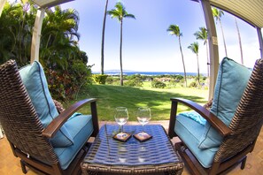 Ocean views from the lanai