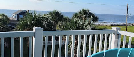 Wake up with your coffee with our view of the beach. Only 100 yards away