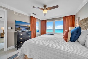 Make yourself at home in the beachfront King Suite -- enjoy the view!