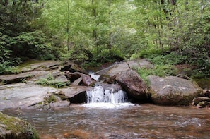 Three beautiful waterfalls only steps away from the cabin