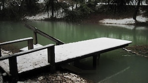 Gold Run pond in snow