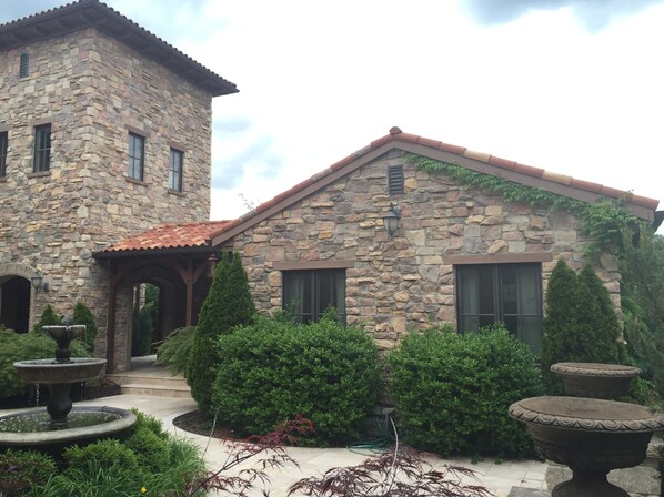 Guesthouse looking over private courtyard