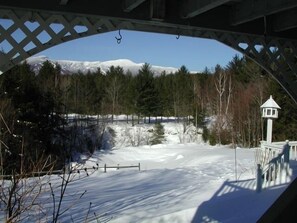 Sit on the back deck and marvel at the view of Mt. Mansfield
