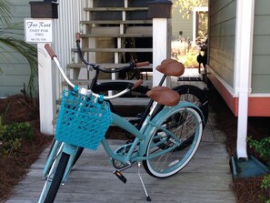 Cruiser bikes for your riding enjoyment during your stay!