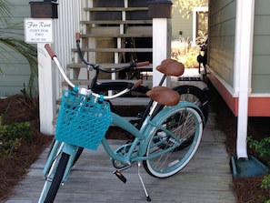 Cruiser bikes for your riding enjoyment during your stay!