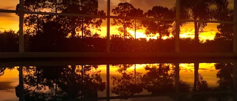 Sunset on the canal