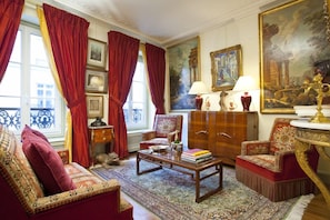 Empire living room full of sun.