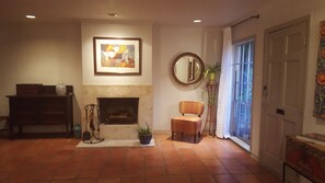 Fireplace & Front Window View