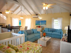 Relax and enjoy this beautiful comfy furniture after a fun day at the beach. 