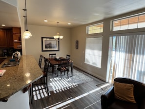 Dining room with seating for six