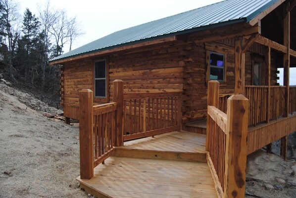 Cabin Front with walkway