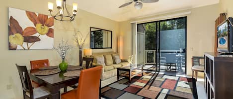 Living room with modern decor