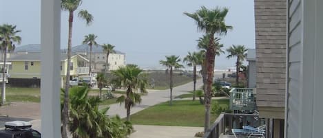 Balcony View from Master Bedroom - 115 East Polaris Dr, South Padre Island