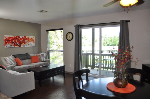 Living Room & Dining Area