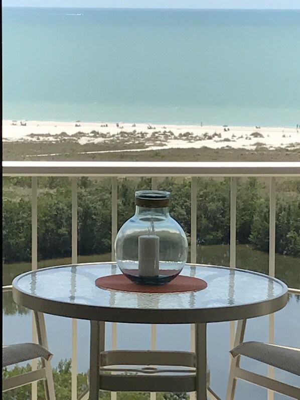 View from the balcony door.