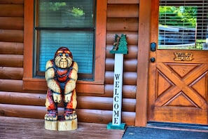 A Bigfoot that loves to welcome guests.  