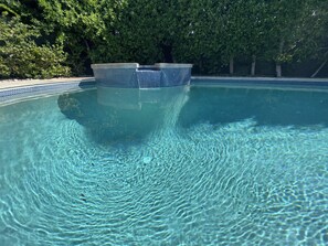 Pool and SPA with Waterfall