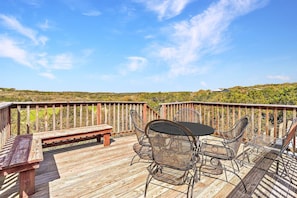 Enjoy the sunny clear skies from our three story deck!