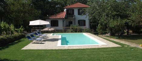 Front of Villa with pool