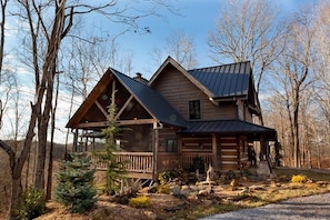The cabin and most of the ranch are beautifully landscaped.