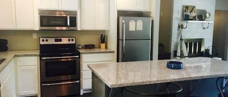 Newly remodeled kitchen with all the essentials.  Just bring food!