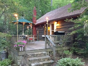 Enjoy evenings on this amazing deck; grill, relax and  connect with nature.